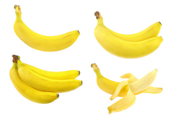 Banana set isolated