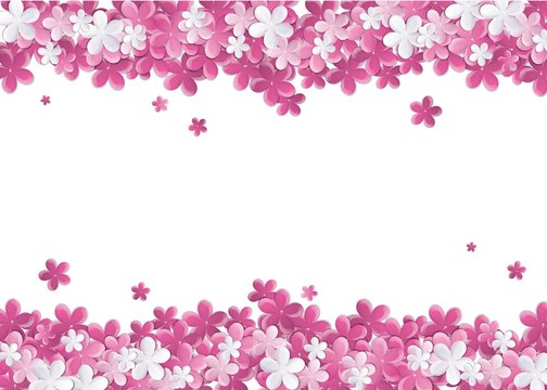 the background picture with soft pink flowers in spring