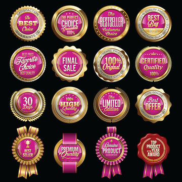 Set of Luxury Sales Quality Badges. 