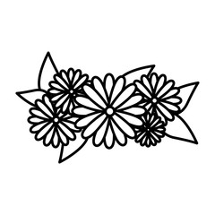Fototapeta premium flowers icon stock image, vector illustration design