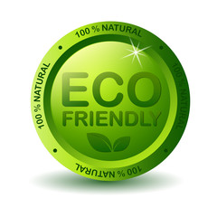 Vector Green Eco Friendly Label