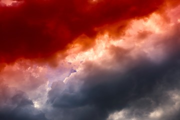 Obraz premium Dark stormy sky background