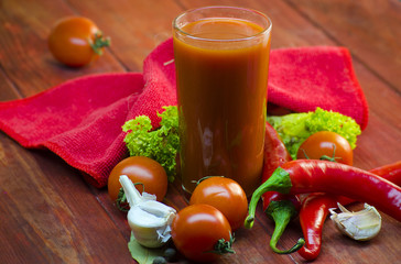 Vegetable juice and vegetables