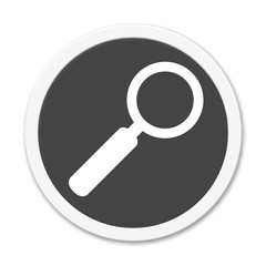 Runder Button zeigt Lupe