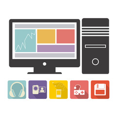 computer database server icon stock, vector illustration design