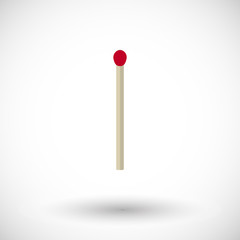 Match stick flat vector icon