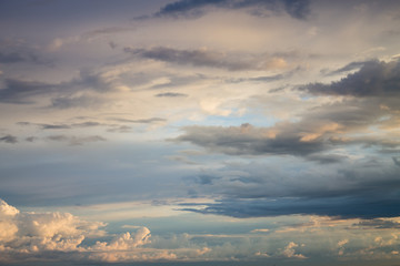 Fototapeta na wymiar Beautiful blue cloudscape background