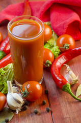 Vegetable juice and vegetables