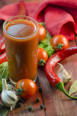 Vegetable juice and vegetables