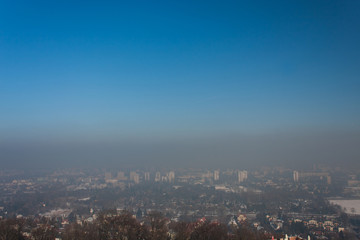 Smog in Cracow, Poland