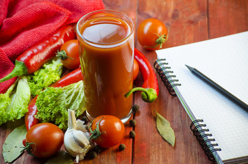 Vegetable juice and vegetables