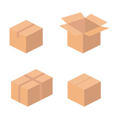 Boxes vector illustration