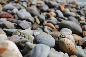 Stones on the beach.