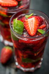 Strawberry cocktail