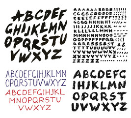 Brush Strokes ABC Painted Grunge © amovitania