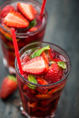 Strawberry cocktail