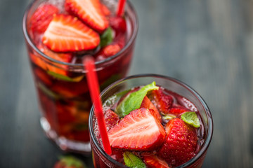 Strawberry cocktail