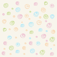  Colorful Seamless pattern. Casual polka dot texture. Stylish doodle