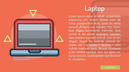 Laptop Conceptual Banner