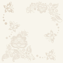 floral rustic wedding cards, beautiful design, can be used as banner for wedding of floristics shop, illustration