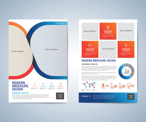 Business brochure, leaflet, flyer, annual report, cover design template. vector background. layout A4 size.