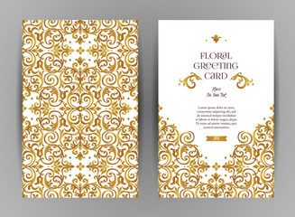 Ornate vintage cards in Victorian style. © Anna Pogulyaeva