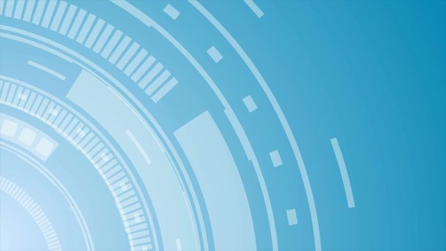 Tech blue abstract gear motion graphic design