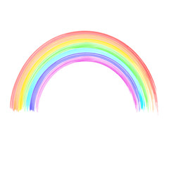 Watercolor rainbow.