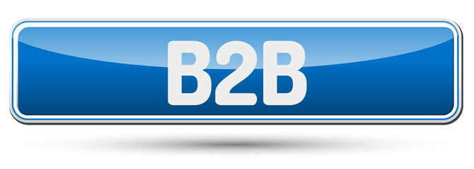 B2B - Abstract beautiful button with text.