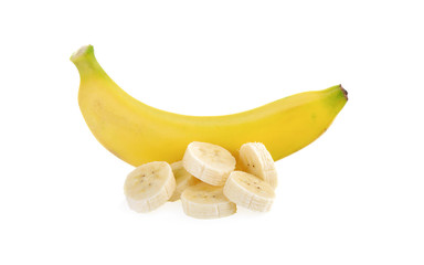 Banana on white background © dasuwan