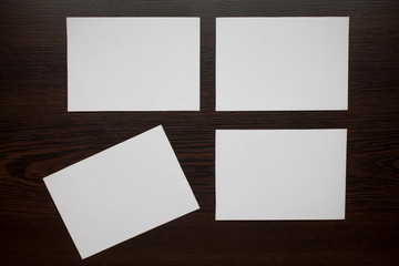 Blank Business Cards.