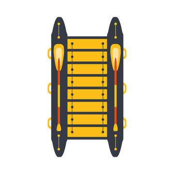recommend clip art: Grey And Yellow Catamaran With Two Peddles, Part Of Boat And Water Sports Series Of Simple Flat Vector Illustrations