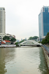 Fototapeta premium One of the bridges over the Singapore River