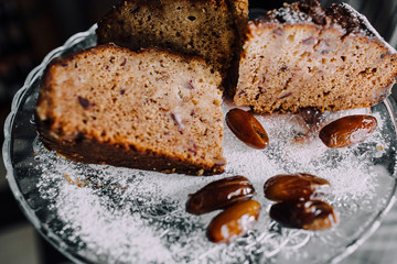 Сhocolate cake and dates