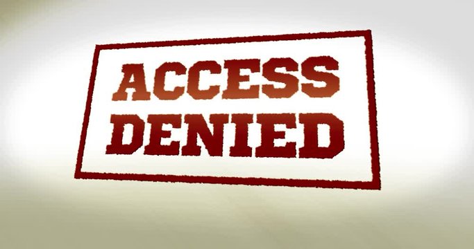 Stamped Text - Access Denied