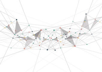 Internet connection, abstract sense of science and technology graphic design.