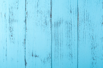 Fototapeta na wymiar Background, weathered blue wooden planks