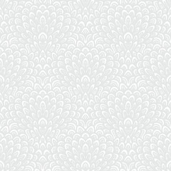 Obraz na płótnie Canvas White geometric texture in art deco style
