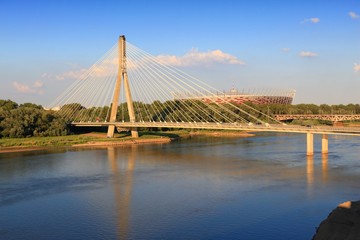 Naklejka na ściany i meble Warsaw bridge