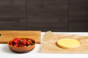 fresh strawberry tart