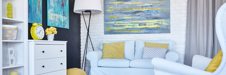 Modern decorated room