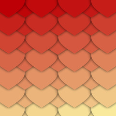 Red and Yellow Hearts Pattern