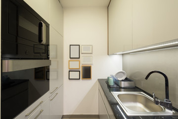 Interior of a small modern kitchen