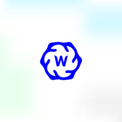 Unusual vector logo in a modern style.