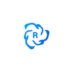 Unusual vector logo in a modern style.