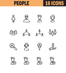 People icon set