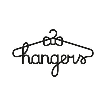lettering hanger with butterfly tie