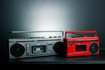 Vintage radio boombox