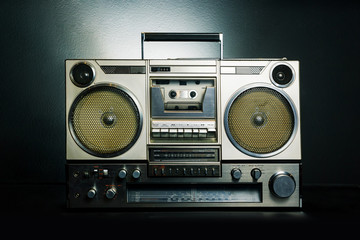 Vintage radio boombox