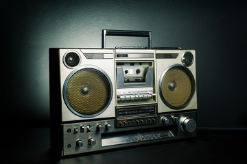 Vintage radio boombox